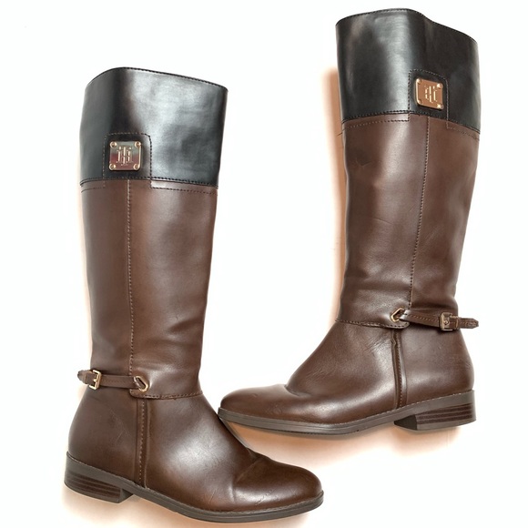 Tommy Hilfiger Shoes - Tommy Hilfiger Brown and Black Boots